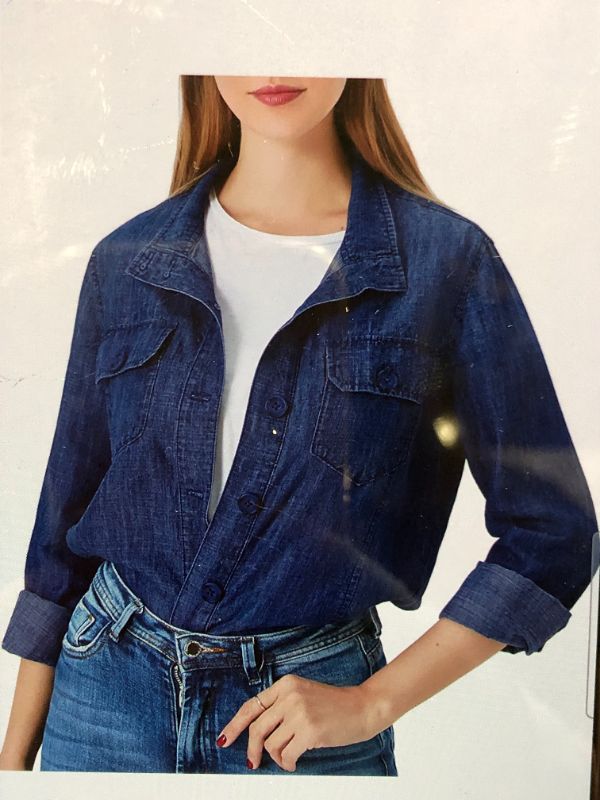 Photo 1 of Liberal Womens Long Sleeve Jacket Medium Wash XL