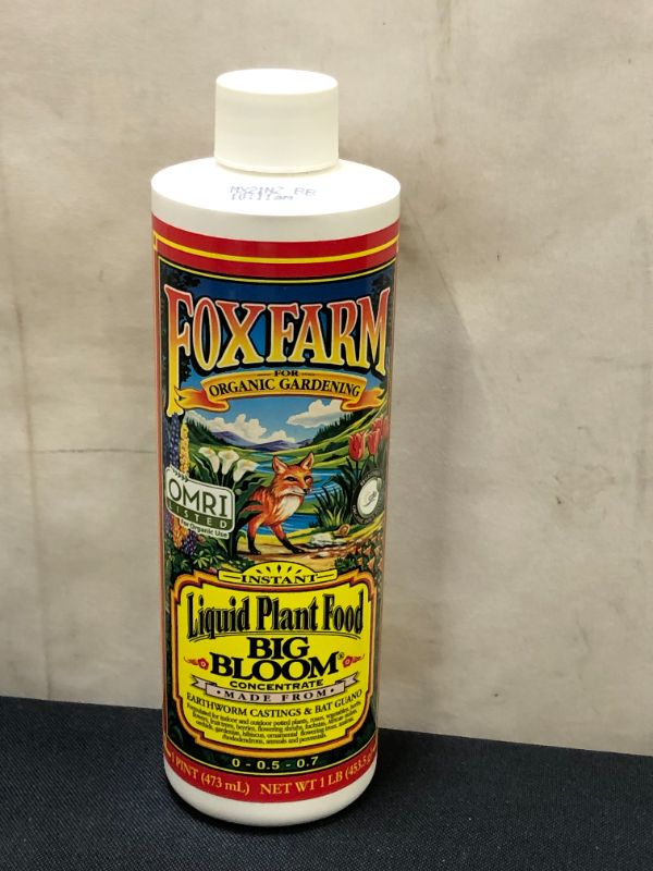 Photo 2 of FoxFarm Big Bloom Liquid Plant Food Concentrate - 16 fl oz bottle