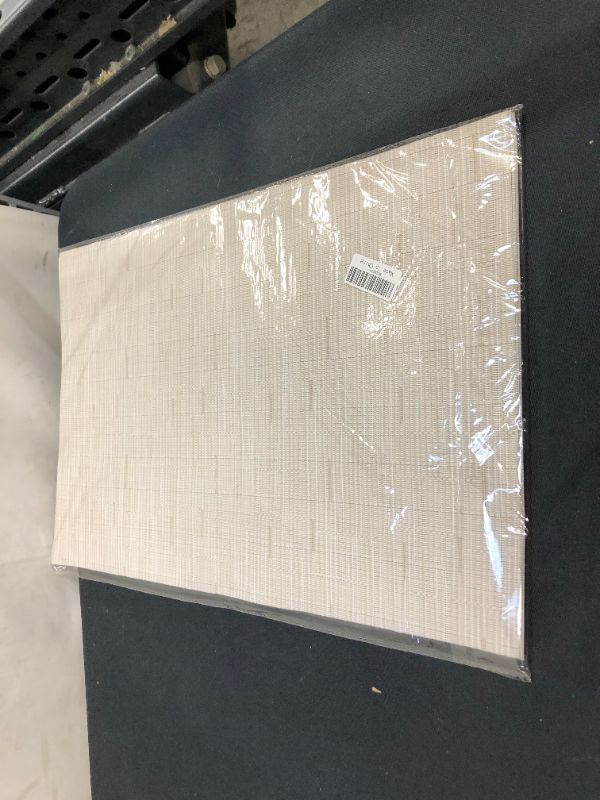 Photo 1 of DOLOPL Placemats Placemat Cream Placemats Set of 6 Easy to Clean Wipeable Washable Heat Resistant Modern Outdoor Table Mats for Kitchen Patio Yard Table Decorations
