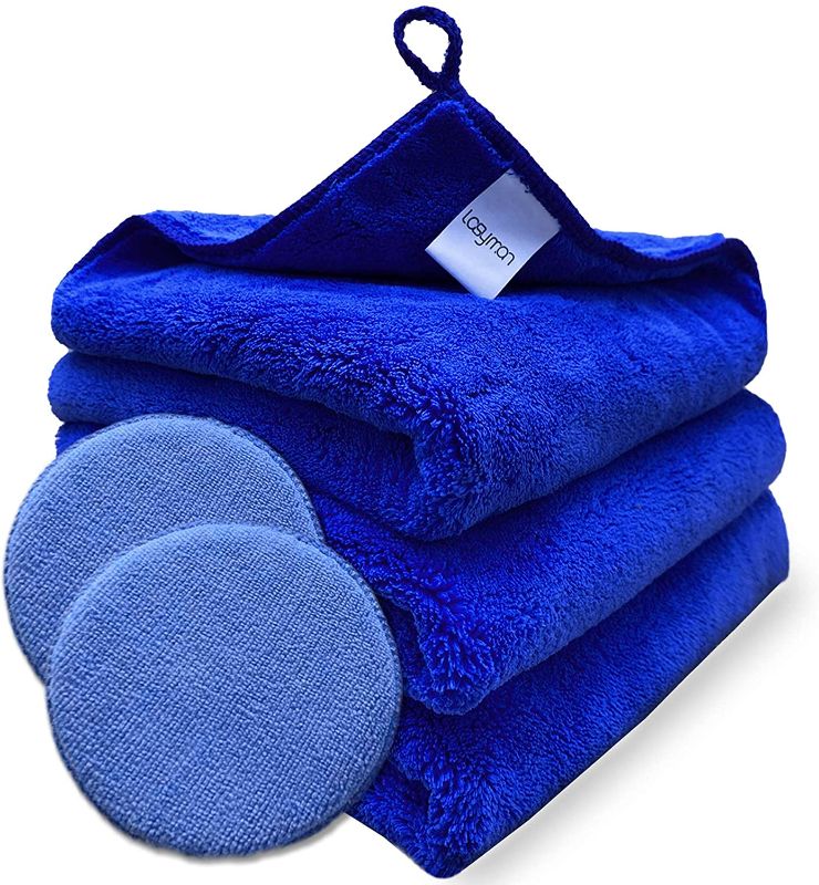 Photo 1 of 3PCS Cleaning Rags for House-Micro Fiber Car Towels for Detailing, Thick Dust Cloths for Furniture, Reusable Microfiber Rags for Car, Microfiber Cleaning Cloths for Stainless Steal -16'' x 16''