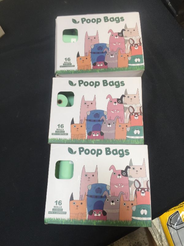 Photo 1 of 3 PACK - CLEAN UP BAGS FOR DOGS 16 ROLLS 