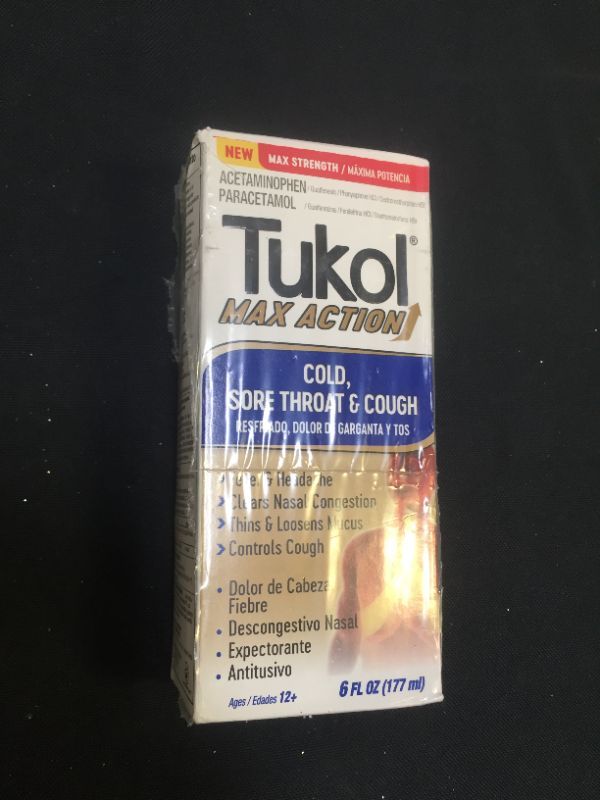 Photo 2 of  TUKOL Max Cold and Flu, 6 fl. oz. exp- 11/22