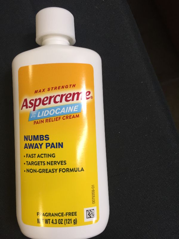 Photo 3 of Aspercreme with Lidocaine Maximum Strength Pain Relief Cream, 4.3 Oz
