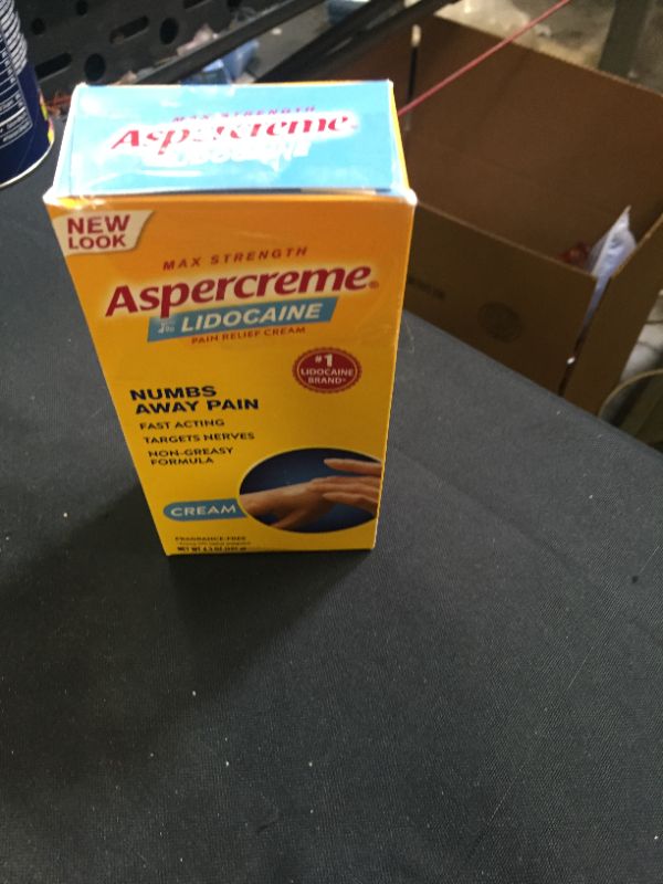 Photo 2 of Aspercreme with Lidocaine Maximum Strength Pain Relief Cream, 4.3 Oz
