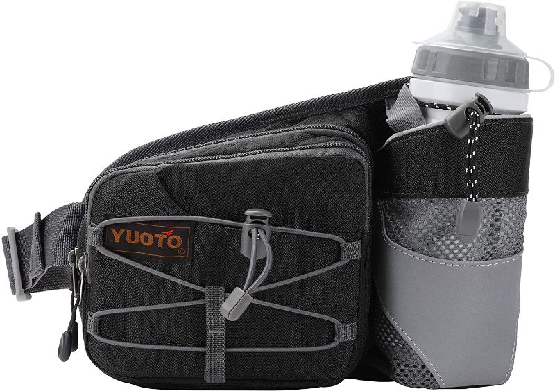 Photo 1 of YUOTO Waist Pack with Water Bottle Holder for Running Walking Hiking Runners Hydration Belt
MISSING WATER BOTTLE 