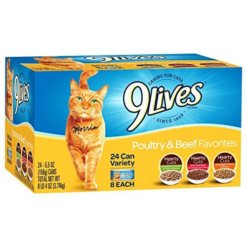Photo 1 of 9Lives Poultry and Beef Variety Pack, 5.5 oz cans, 24-Count--bb July 2023 