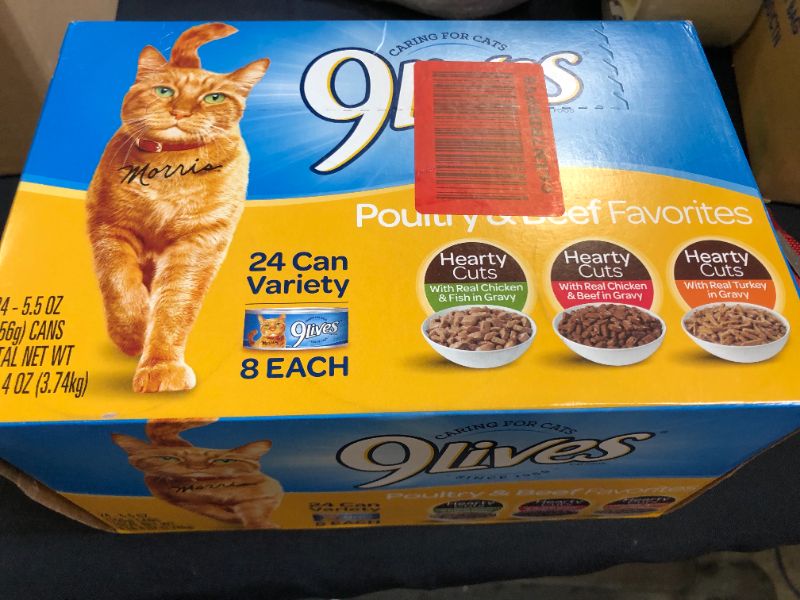 Photo 2 of 9Lives Poultry and Beef Variety Pack, 5.5 oz cans, 24-Count--bb July 2023 