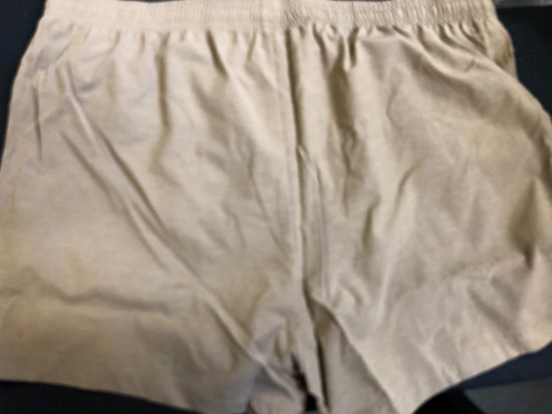 Photo 2 of mens lightweight shorts color beige brown size extra large 