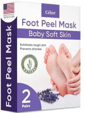 Photo 1 of ??Foot Peel Mask (5 Pairs) - Foot Mask for Baby soft skin - Remove Dead Skin | Foot Spa Foot Care for women Peel Mask with Lavender and Aloe Vera Gel for Men and Women Feet Peeling Mask Exfoliating
