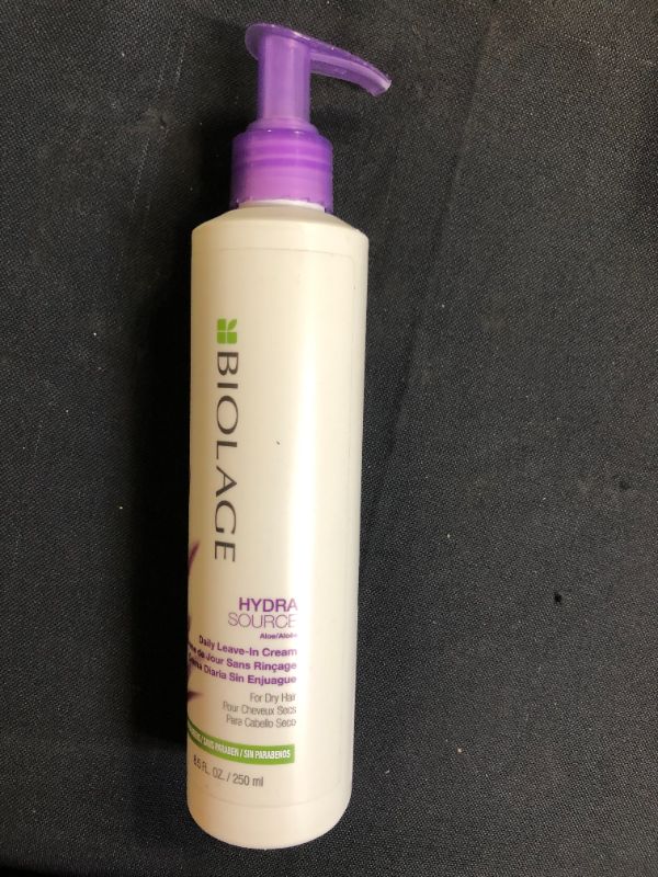 Photo 2 of BIOLAGE Hydra Source Daily Leave-In Cream |Smooths Dry, Frizzy Hair & Prevents Breakage | For Fine To Medium Hair | Paraben-Free | Vegan | 8.5 Fl. Oz | 8.5 Fl. Oz.
