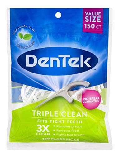 Photo 1 of DenTek Triple Clean Floss Picks, 150 Count 4 pack

