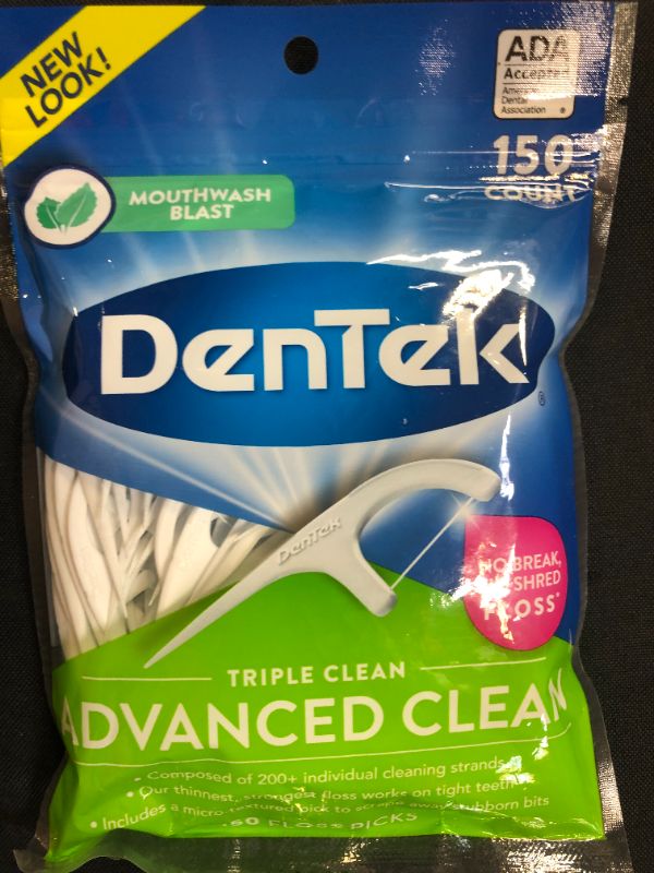 Photo 2 of DenTek Triple Clean Floss Picks, 150 Count 4 pack

