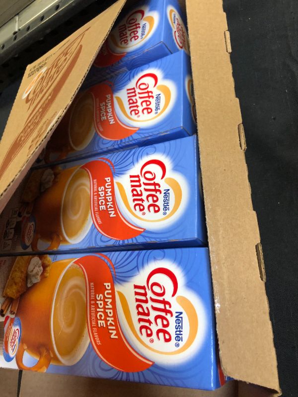 Photo 4 of Coffee Mate Pumpkin Spice Coffee Creamer Singles, Gluten Free, 50 Ct, 4 pack--bb April 2022