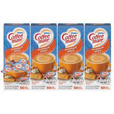 Photo 1 of Coffee Mate Pumpkin Spice Coffee Creamer Singles, Gluten Free, 50 Ct--bb April 2022