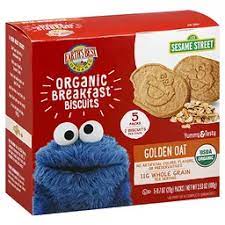 Photo 1 of Earth's Best Sesame Street Organic Breakfast Biscuits Golden Oat - 5ct/3.5oz  6 count ---bb Jan 2022

