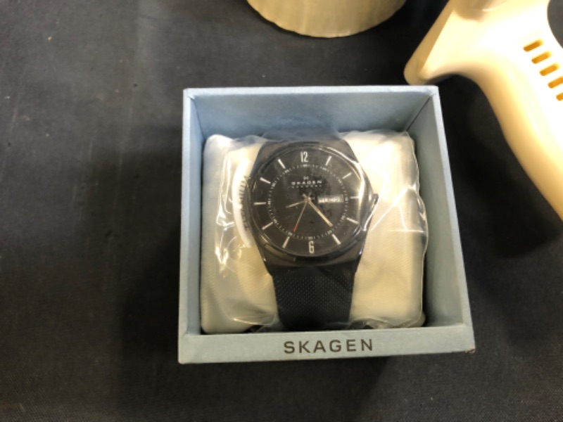 Photo 2 of Skagen Melbye Three-Hand Watch with Stainless Steel Mesh Band