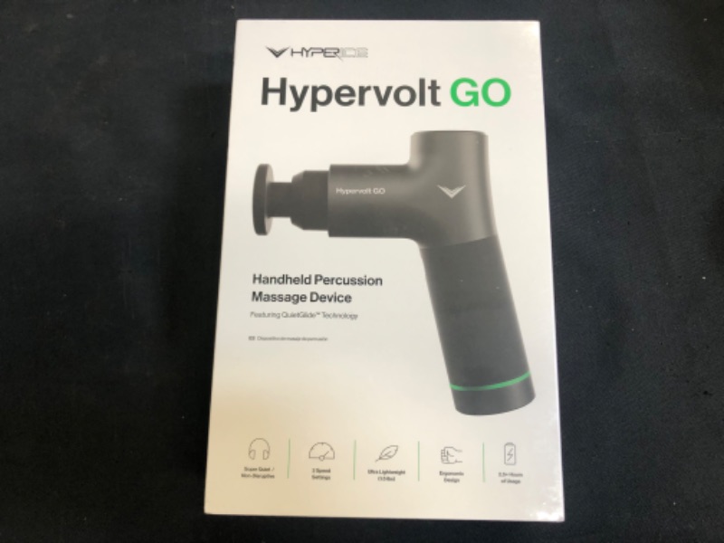 Photo 4 of Hyperice - Hypervolt GO - Black -- NEW, Factory Sealed
