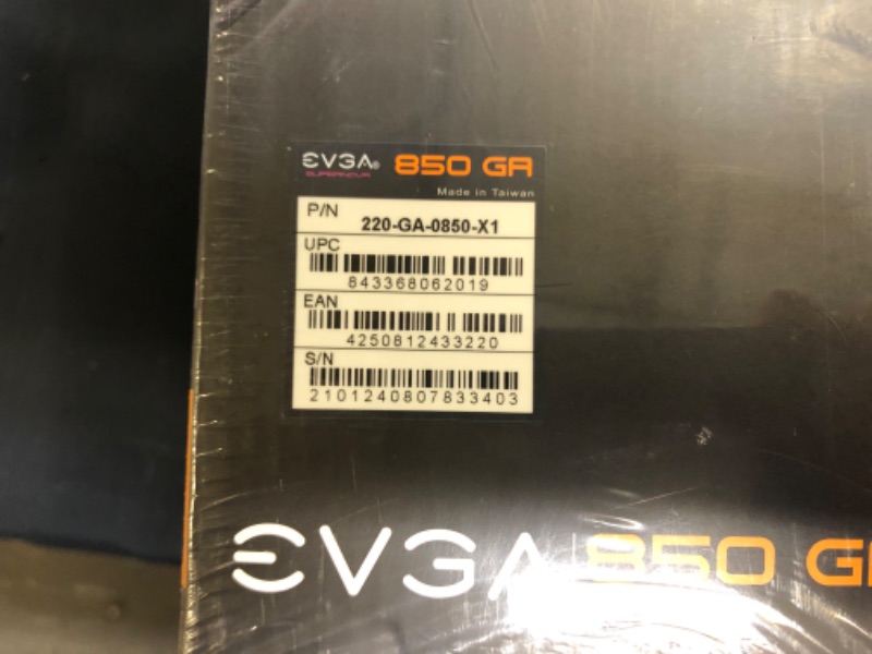 Photo 6 of EVGA SuperNOVA 850 Ga, 80 Plus Gold 850W, Fully Modular, ECO Mode with Dbb Fan, 10 Year Warranty, Compact 150mm Size, Power Supply 220-GA-0850-X1 -- NEW, Factory Sealed