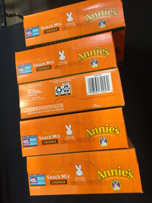 Photo 1 of Annie's Homegrown Organic Snack Mix Cheddar 9 oz 5 pack--bb May 2022
