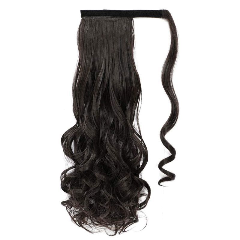 Photo 1 of Ponytail Extension Claw 18" Wig Hair Curly Wavy in Hairpiece One Piece A Jaw Long Pony Tails Natural Looking Synthetic Hairpiece for Women 4.23oz
