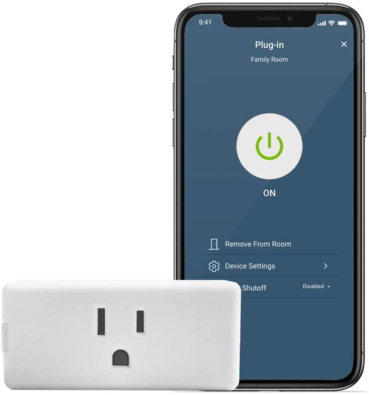 Photo 1 of Leviton D215P-2RW Decora Smart Wi-Fi Mini Plug-In Switch (2nd Gen), Works with Hey Google, Alexa, Apple HomeKit/Siri, and Anywhere Companions, No Hub Required , White
