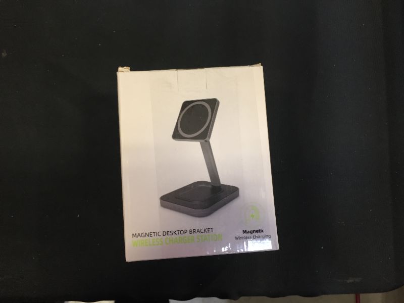 Photo 1 of magnetic desktop bracket wireless charger 