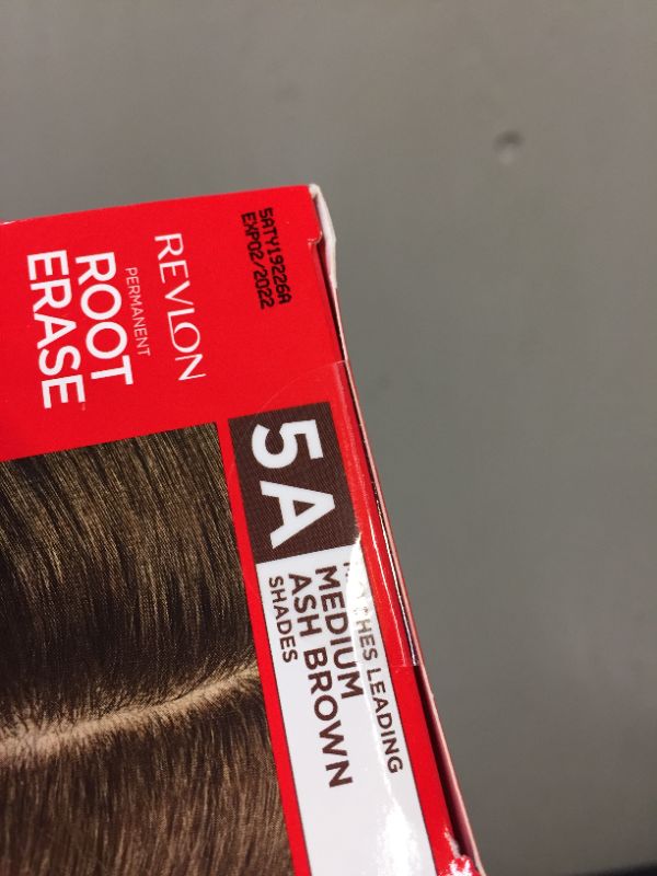 Photo 4 of Revlon Root Erase Permanent Hair Color, At Home Touchup Dye with Applicator Brush for Multiple Use, 100% Gray Coverage, 5A Medium Ash Brown, 3.2 fl oz
2 pack (factory sealed)