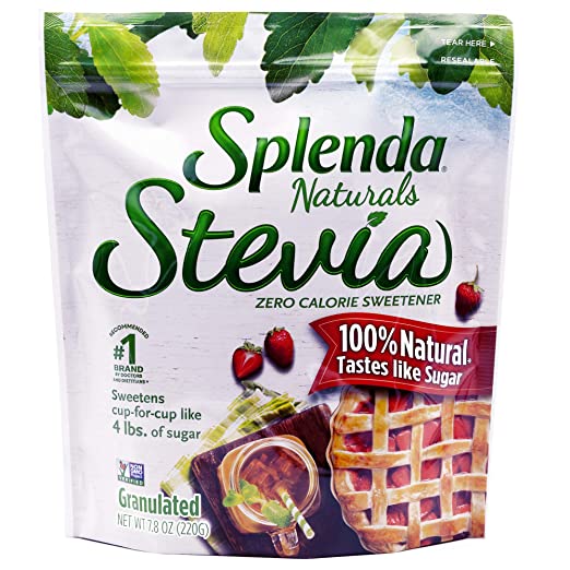 Photo 1 of SPLENDA Naturals Stevia Sweetener for Baking: No Calorie, All Natural Sugar Substitute w/ No Bitter Aftertaste. 7.8 oz. Granulated Resealable Bag BB NOV/30/22