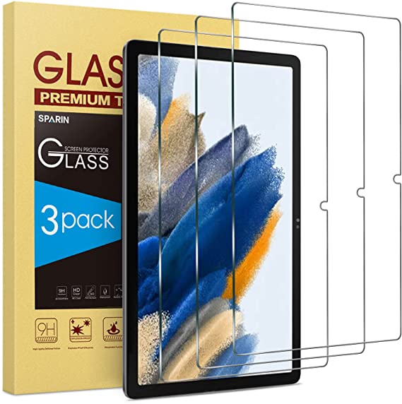 Photo 2 of SPARIN for Samsung Galaxy Tab A8 Screen Protector 10.5 Inch (SM-X200/X205/X207), 3 Pack Tempered Glass Screen Protector for Galaxy Tab A8 2022, Anti-Scratch