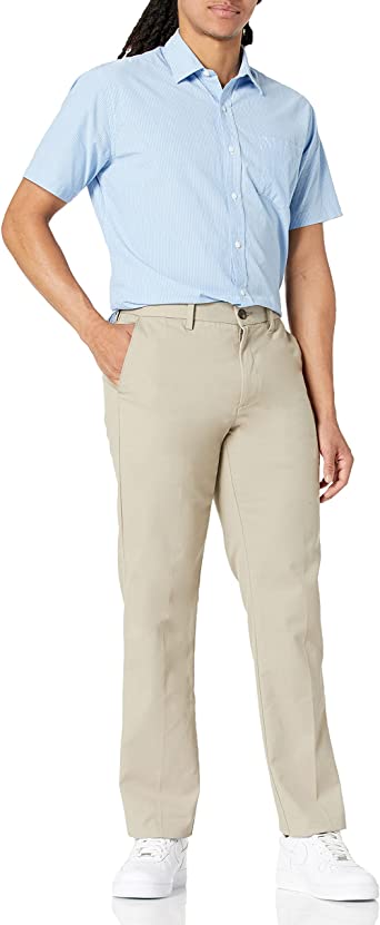 Photo 1 of Amazon Essentials Men's Slim-fit Wrinkle-Resistant Flat-Front Chino Pant 32X30L