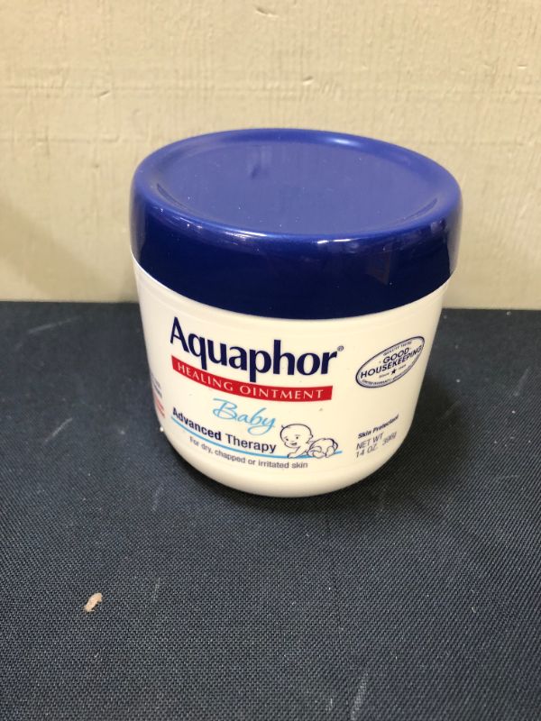 Photo 2 of Aquaphor Healing Ointment Advanced Therapy Skin Protectant, Baby, Dry Skin Body Moisturizer, 14 Oz Jar