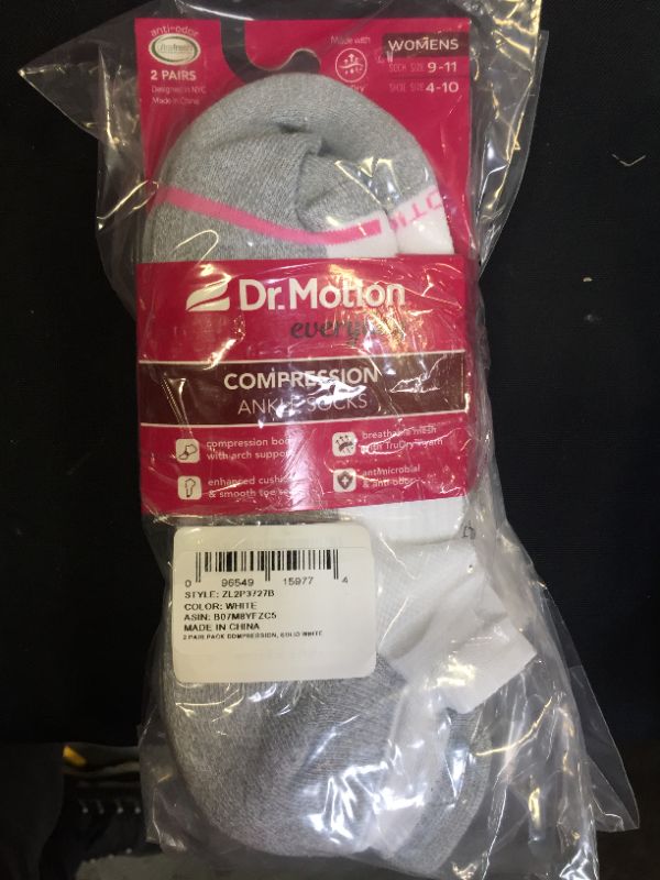 Photo 3 of Dr. Motion 2-Pk. Compression Ankle Socks SIZE 9-11  2 PACK
