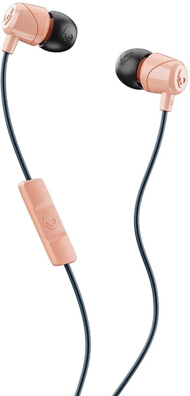 Photo 1 of Skullcandy Jib in-Ear Noise-Isolating Earbuds with Microphone and Remote for Hands-Free Calls, Lightweight, Stereo Sound and Enhanced Base, Wired 3.5mm Jack, Sunset/Black
