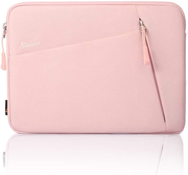 Photo 1 of SIMTOP 10.5 Inch Tablet Sleeve Case Compatible with 2019 New 10.2'' iPad 7/10.5'' iPad Air 3/10.5'' iPad Pro / 11'' iPad Pro / 9.7'' iPad / 10'' Surface Go / 10'' Galaxy Tab and More (Pink)
