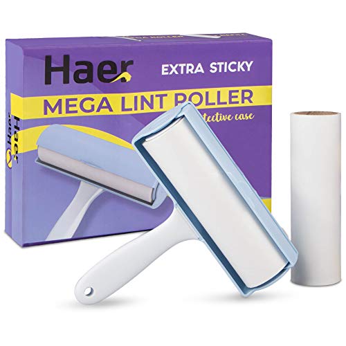 Photo 1 of Haer Giant Lint Roller Extra Sticky for Pet Hair and Furniture, Large Jumbo Sized - 110 Total Sheets

