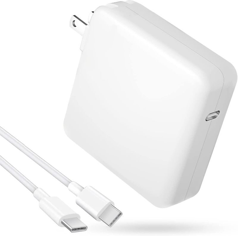 Photo 1 of Mac Book Pro Charger - 100W USB C Charger Power Adapter Compatible with MacBook Pro 16, 15, 14, 13 Inch, MacBook Air 13 Inch, iPad Pro 2021/2020/2019/2018, Included 7.2ft USB C to C Cable FACTORY SEALED