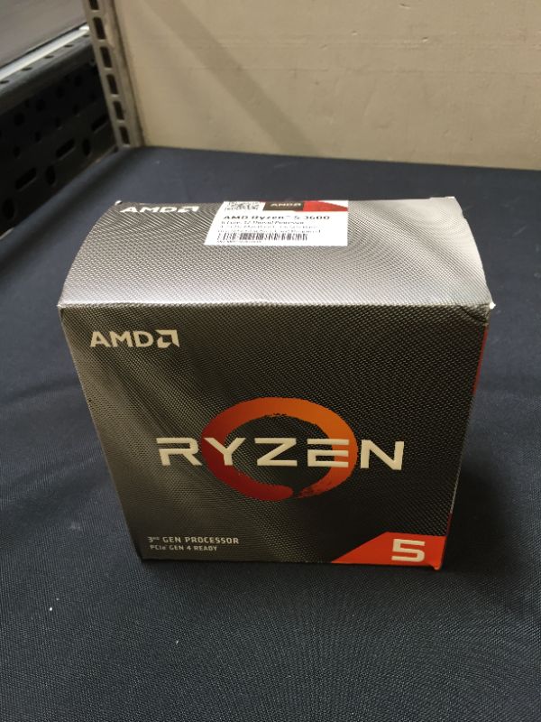 Photo 2 of AMD Ryzen 5 3600 6-Core, 12-Thread Unlocked Desktop Processor with Wraith Stealth Cooler FACTORY SEALED