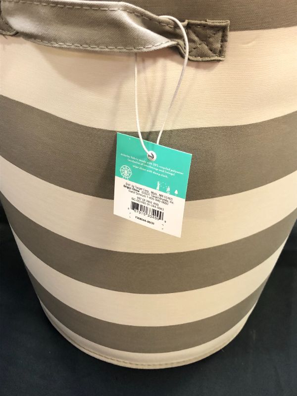 Photo 1 of Canvas Stripe Bin - Pillowfort
