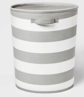 Photo 1 of Canvas Stripe Bin - Pillowfort
