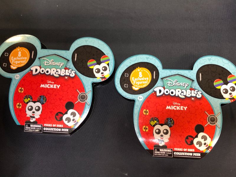 Photo 2 of Just Play Disney Doorables Mickey Mouse Years of Ears Collection Peek, Includes 8 Exclusive Mini Figures 2 pack 