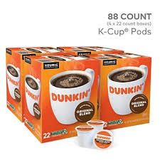 Photo 1 of Dunkin' Original Blend, Medium Roast, Keurig K-Cup Pods - 22ct 4 count--bb April 2022