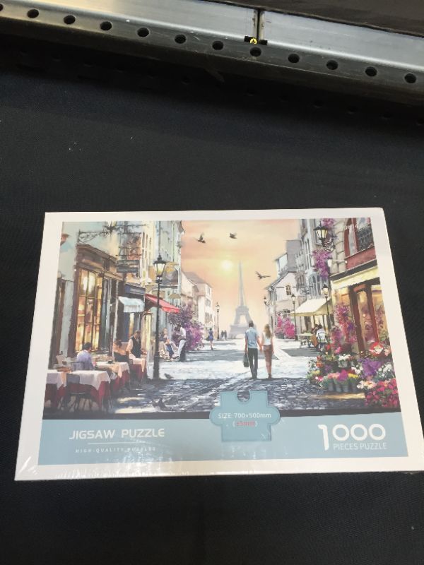 Photo 3 of 1000 Piece Puzzles for Adults- Romantic Paris- Lovers Walking- Large Size Jigsaw Puzzle Toy-Thick Sturdy Puzzles Piece Fit Together Perfectly
(FACTORY SEALED)