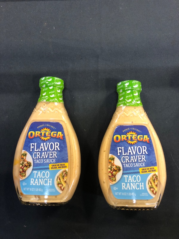 Photo 2 of Ortega Flavor Craver Taco Sauce, Taco Ranch, 16 oz, Pack of 2. Best By May 18 2022
