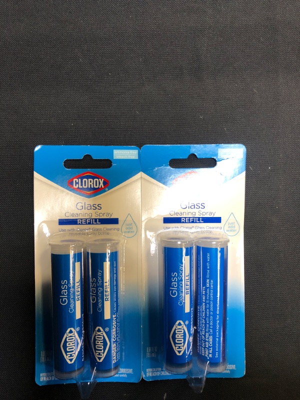 Photo 2 of Clorox Glass Cleaning Spray Refill Cartridges. Pack of 2, Set of 2