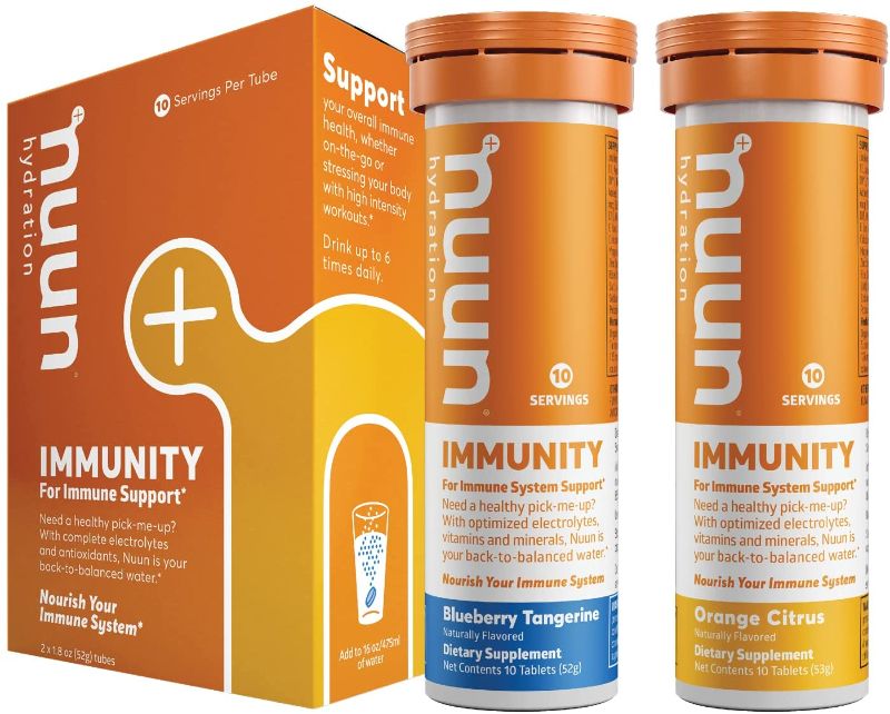 Photo 1 of 
Nuun Immunity: Immune Support Hydration Supplement, Electrolytes, Antioxidants, Vitamin C, Zinc, Turmeric, Elderberry, Ginger, Echinacea - Blueberry. EXP 11/22