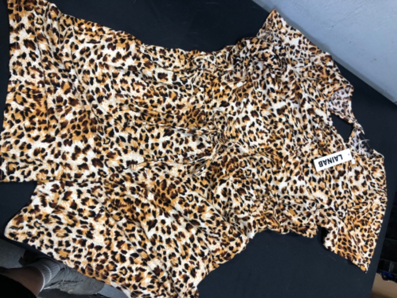 Photo 1 of WOMENS ROMPER SHIRT AND SHORTS ATTACHED  ANIMAL PRINT SIZE M