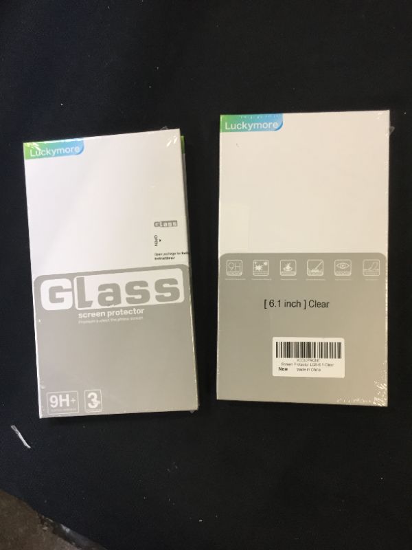 Photo 2 of Luckymore Compatible with iPhone 13, Glass Screen Protector for iPhone 13 Pro 6.1 inch, 3-Pack(2)