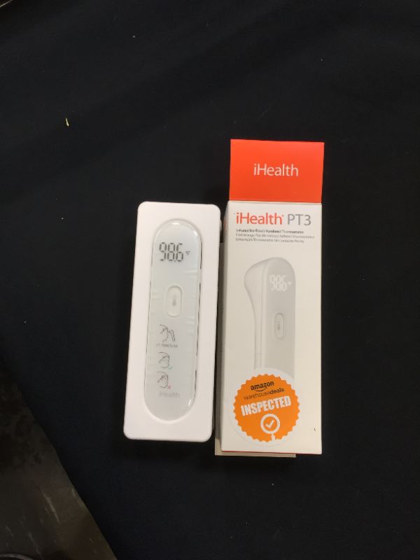 Photo 2 of No Touch Forehead Thermometer by iHealth, 2020 Algorithm Version No Contact Baby Thermometers for Kids and Adults,Home Use Digital Thermometer, LED Display Easy to Read at Night