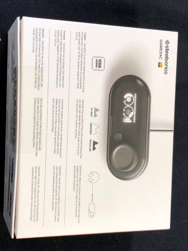 Photo 5 of SteelSeries GameDAC Certified Hi-Res Gaming DAC and Amp for PS4 and PC - Not Machine Specific FACTORY SEALED 
