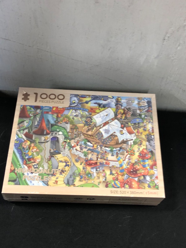 Photo 2 of 1000 Pieces Puzzle of Adult, Amusement Park, Wooden Puzzle 20.5 X 15 inch?52 X 38cm?
